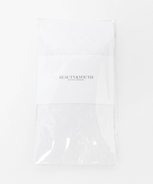 BEAUTY&YOUTH UNITED ARROWS(ビューティーアンドユースユナイテッドアローズ)の「レース タイツ(タイツ/ストッキング・レディース・ホワイト/ブラック・FREE)」の2枚目の写真