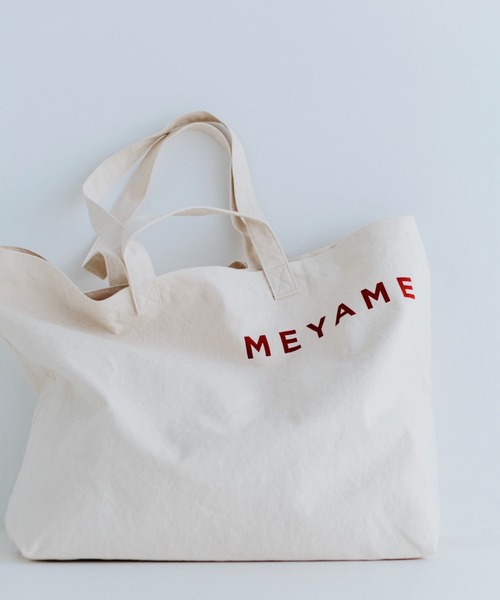 MEYAME（メヤメ）の「[MEYAME/メヤメ] キャンバス ビック 2WAY トートバッグ（トートバッグ・レディース・オフホワイト・F）」の7枚目の写真