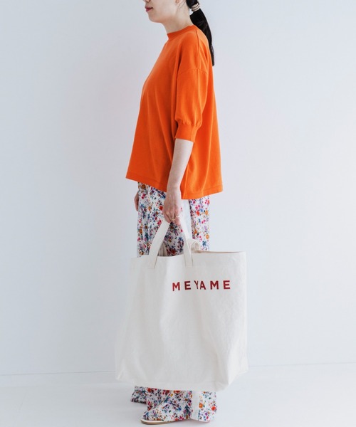 MEYAME（メヤメ）の「[MEYAME/メヤメ] キャンバス ビック 2WAY トートバッグ（トートバッグ・レディース・オフホワイト・F）」の5枚目の写真
