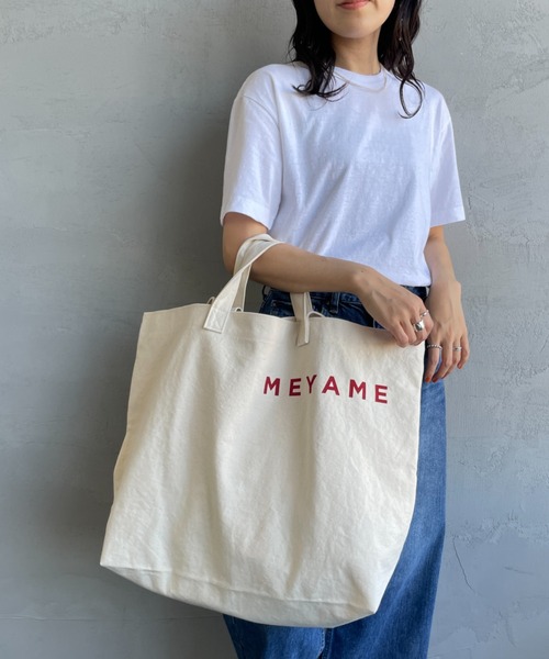 MEYAME（メヤメ）の「[MEYAME/メヤメ] キャンバス ビック 2WAY トートバッグ（トートバッグ・レディース・オフホワイト・F）」の20枚目の写真