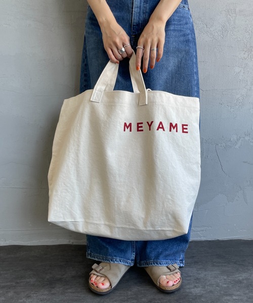 MEYAME（メヤメ）の「[MEYAME/メヤメ] キャンバス ビック 2WAY トートバッグ（トートバッグ・レディース・オフホワイト・F）」の21枚目の写真