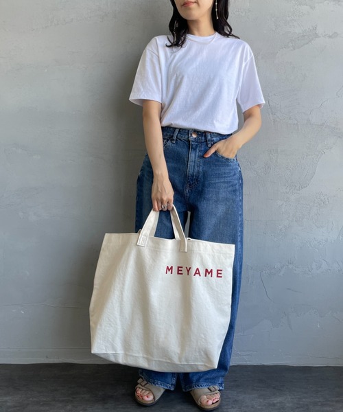 MEYAME（メヤメ）の「[MEYAME/メヤメ] キャンバス ビック 2WAY トートバッグ（トートバッグ・レディース・オフホワイト・F）」の22枚目の写真