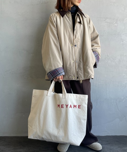 MEYAME（メヤメ）の「[MEYAME/メヤメ] キャンバス ビック 2WAY トートバッグ（トートバッグ・レディース・オフホワイト・F）」の12枚目の写真