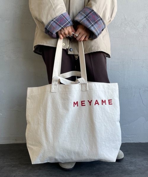 MEYAME（メヤメ）の「[MEYAME/メヤメ] キャンバス ビック 2WAY トートバッグ（トートバッグ・レディース・オフホワイト・F）」の17枚目の写真