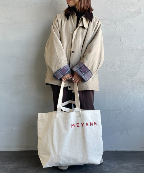 MEYAME（メヤメ）の「[MEYAME/メヤメ] キャンバス ビック 2WAY トートバッグ（トートバッグ・レディース・オフホワイト・F）」の18枚目の写真