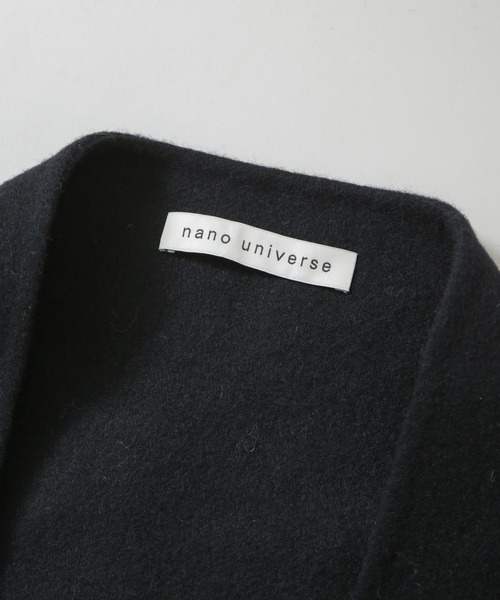 NANO universe(ナノユニバース)の「SUPER110blend リバー三角ストール(ストール/ショール・レディース・ブラック/アイボリー/ライトブルー・FREE)」の18枚目の写真