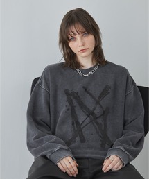 Spielio（シュピーリオ）の「【Spielio】Cracked foil sweatshirt / クラック箔スウェットプルオーバー（スウェット）」