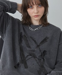 Spielio（シュピーリオ）の「【Spielio】Cracked foil sweatshirt / クラック箔スウェットプルオーバー（スウェット）」