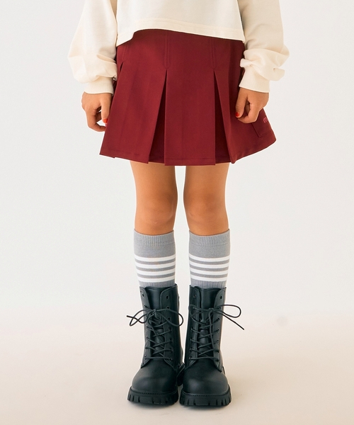 minimal（ミニマル）の「インパンつきタックスカート（その他パンツ・キッズ・ワイン/ピンク/グリーン系その他/パープル・100cm/120cm/130cm/140cm/90cm/110cm）」の4枚目の写真