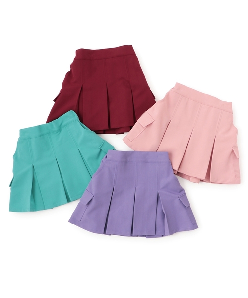 minimal（ミニマル）の「インパンつきタックスカート（その他パンツ・キッズ・ワイン/ピンク/グリーン系その他/パープル・100cm/120cm/130cm/140cm/90cm/110cm）」の16枚目の写真