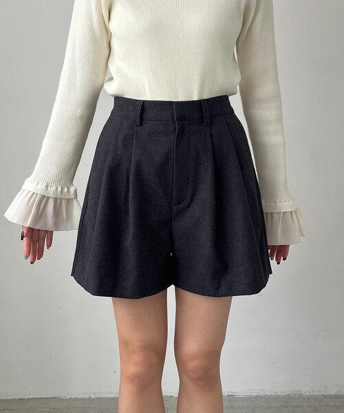 CAPRICIEUX LE'MAGE（カプリシューレマージュ）の「ピーチタッチショートパンツ（その他パンツ・レディース・ブラウン/チャコールグレー・36/38）」の12枚目の写真