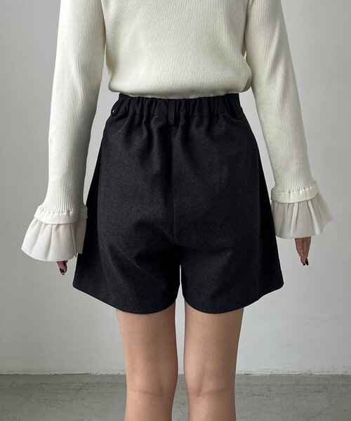 CAPRICIEUX LE'MAGE（カプリシューレマージュ）の「ピーチタッチショートパンツ（その他パンツ・レディース・ブラウン/チャコールグレー・36/38）」の14枚目の写真