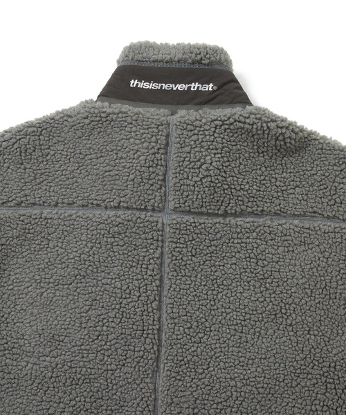 thisisneverthat（ディスイズネバーザット）の「SP Sherpa Fleece Jacket（ブルゾン・メンズ・ブラック/チャコール・L/M/S/XL/XS）」の8枚目の写真