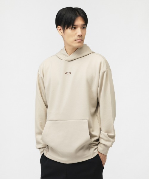 OAKLEY（オークリー）の「オークリー  ENHANCE QD FLEECE HOODIE EVO 4.7（スウェット・メンズ・スモークピンク/アイボリー/ブラック/ネイビー・S/M/L/LL/3L）」の2枚目の写真