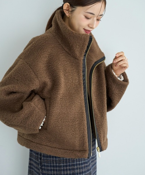 カーリーボアブルゾン【585106】（ブルゾン）｜mil（ミル）の