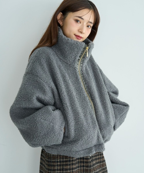 mil（ミル）の「カーリーボアブルゾン【585106】（ブルゾン）」 - WEAR