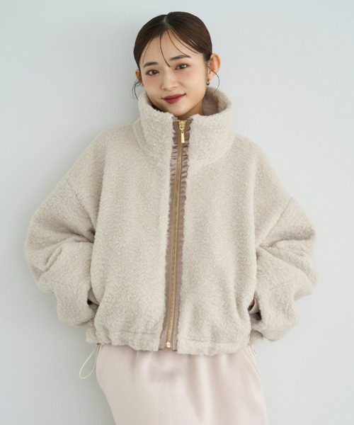 カーリーボアブルゾン【585106】（ブルゾン）｜mil（ミル）の