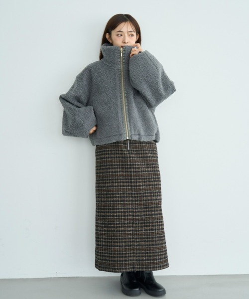 カーリーボアブルゾン【585106】（ブルゾン）｜mil（ミル）の