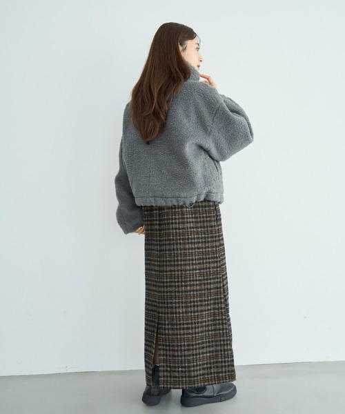 カーリーボアブルゾン【585106】（ブルゾン）｜mil（ミル）の