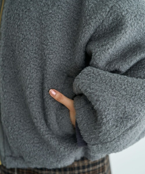 カーリーボアブルゾン【585106】（ブルゾン）｜mil（ミル）の