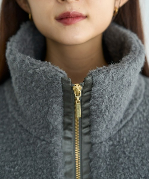 カーリーボアブルゾン【585106】（ブルゾン）｜mil（ミル）の