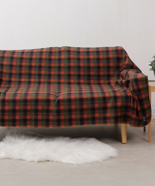 セール】チェック フリースブランケット140cm×200cm（ブランケット