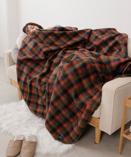 セール】チェック フリースブランケット140cm×200cm（ブランケット