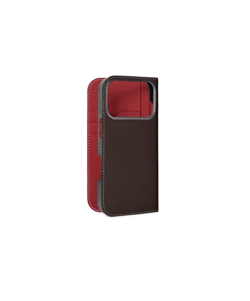 iPhone 17 Pro) ダイアリーケース シュリンクレザー（スマホケース