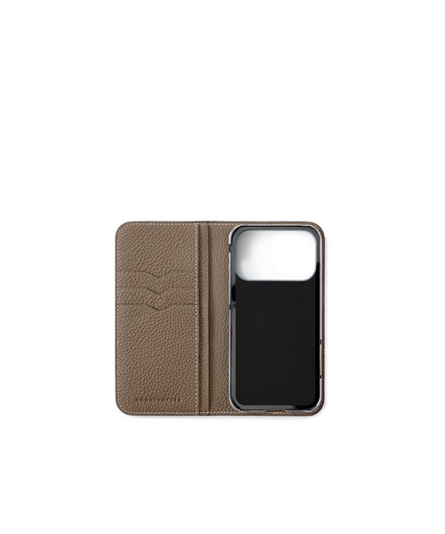 iPhone 17 Pro) ダイアリーケース シュリンクレザー（スマホケース