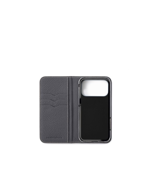 iPhone 17 Pro) ダイアリーケース シュリンクレザー（スマホケース