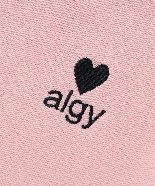 algy（アルジー）の「バックロゴトレーナー（スウェット・キッズ・グリーン/ピンク/アイボリー/ブラック・XX-SMALL/X-SMALL/SMALL/MEDIUM）」の16枚目の写真
