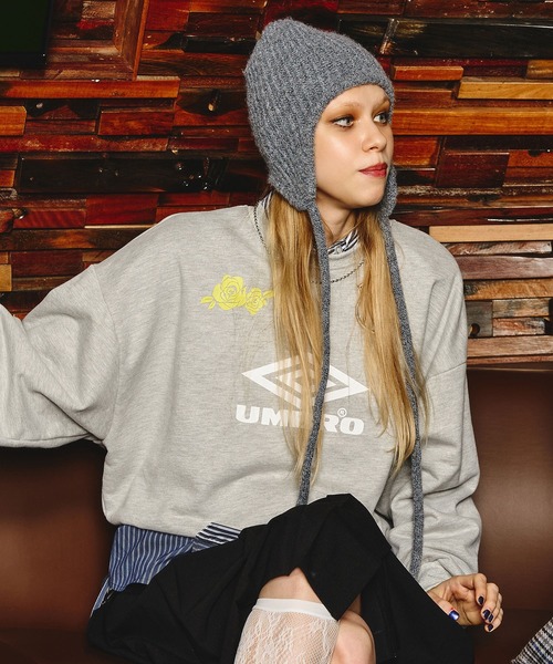 (UMBRO × ROSE BUD)DOUBLE DIAMOND SWEATSHIRT