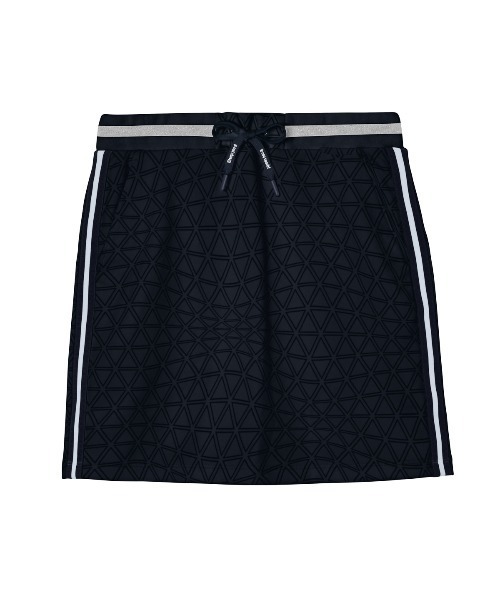le coq sportif GOLF(ルコックスポルティフゴルフ)の「【le coq sportif GOLF】総柄ジャージスカート ゴルフウェア(スカート・レディース・ブルー/ホワイト/ネイビー・M/L/XL/S)」の2枚目の写真