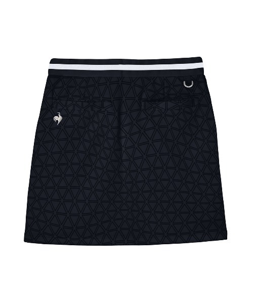 le coq sportif GOLF(ルコックスポルティフゴルフ)の「【le coq sportif GOLF】総柄ジャージスカート ゴルフウェア(スカート・レディース・ブルー/ホワイト/ネイビー・M/L/XL/S)」の5枚目の写真
