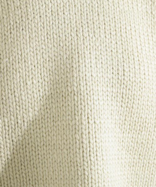 N.（N. Natural Beauty Basic）（エヌエヌナチュラルビューティーベーシック）の「ミドルゲージフォルムニット（ニット/セーター・レディース・ライトグリーン/オフホワイト/グレー・MEDIUM）」の4枚目の写真