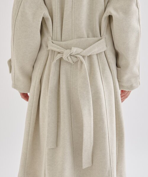 2サイズ展開◎/裏地がバイカラー仕様】テントライン ロングコート