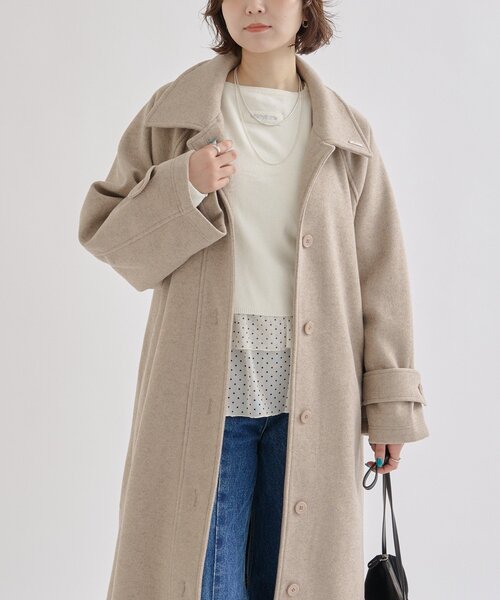 mystic アウター　アイボリー　01 mystic リバーシブルボアジャケット アイボリー新 モデル