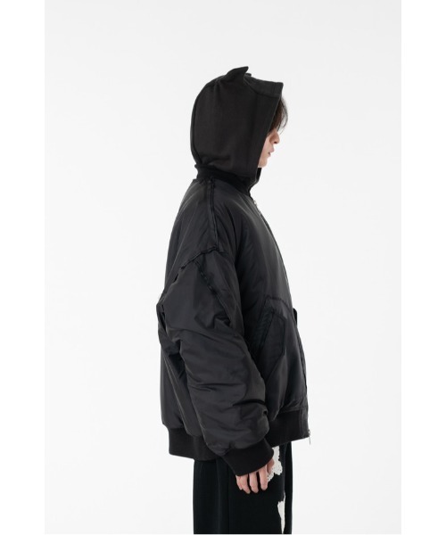 DISCOVERED(ディスカバード)の「DEVILS EAR HOODIE DOWN MA-1(MA-1・メンズ・カーキ/ブラック・SMALL/LARGE)」の16枚目の写真
