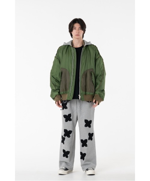 DISCOVERED(ディスカバード)の「DEVILS EAR HOODIE DOWN MA-1(MA-1・メンズ・カーキ/ブラック・SMALL/LARGE)」の3枚目の写真