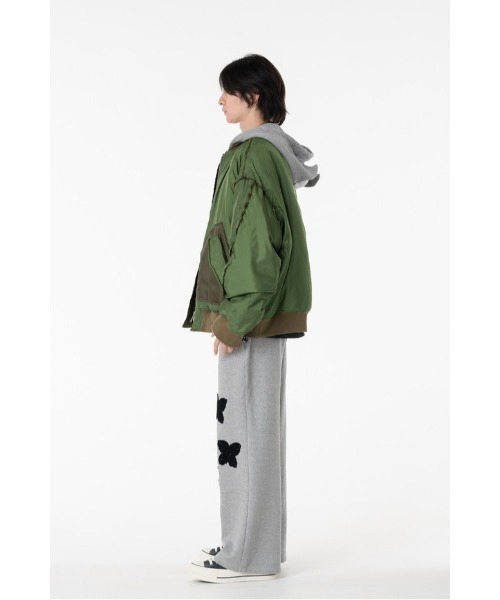 DISCOVERED(ディスカバード)の「DEVILS EAR HOODIE DOWN MA-1(MA-1・メンズ・カーキ/ブラック・SMALL/LARGE)」の4枚目の写真