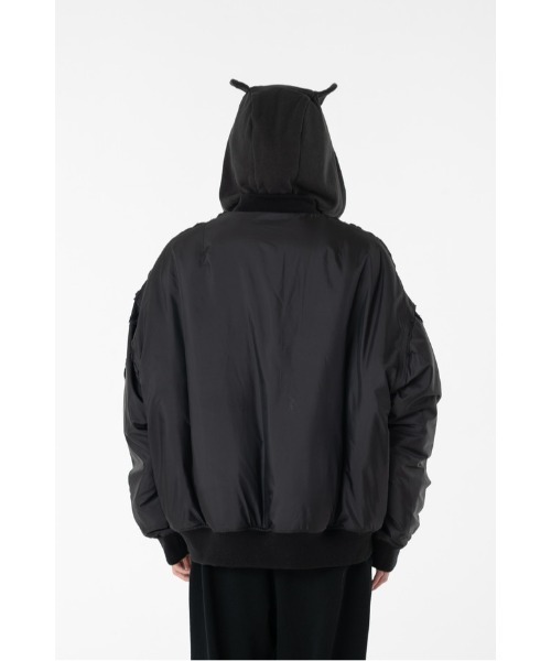 DISCOVERED(ディスカバード)の「DEVILS EAR HOODIE DOWN MA-1(MA-1・メンズ・カーキ/ブラック・SMALL/LARGE)」の15枚目の写真