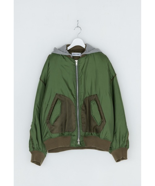 DISCOVERED(ディスカバード)の「DEVILS EAR HOODIE DOWN MA-1(MA-1・メンズ・カーキ/ブラック・SMALL/LARGE)」の21枚目の写真