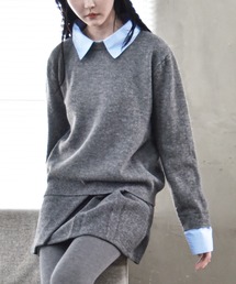 Y/lim（イリム）の「シャツレイヤードドッキングニット（ニット/セーター）」