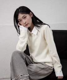 Y/lim（イリム）の「シャツレイヤードドッキングニット（ニット/セーター）」