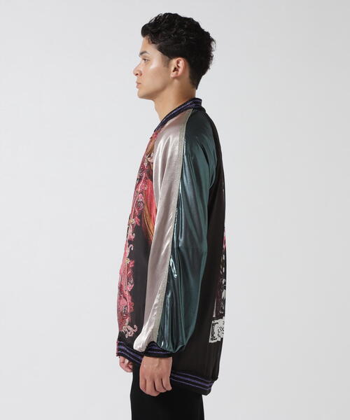 SHARE SPIRIT（シェアースピリット）の「SHARE SPIRIT/シェアースピリット/PAISLEY CIRCUS SUKAJAN（スカジャン・メンズ・ピンク・S）」の4枚目の写真