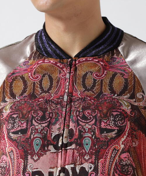 SHARE SPIRIT（シェアースピリット）の「SHARE SPIRIT/シェアースピリット/PAISLEY CIRCUS SUKAJAN（スカジャン・メンズ・ピンク・S）」の2枚目の写真