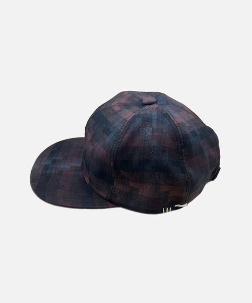 Melange Check 6P Cap
