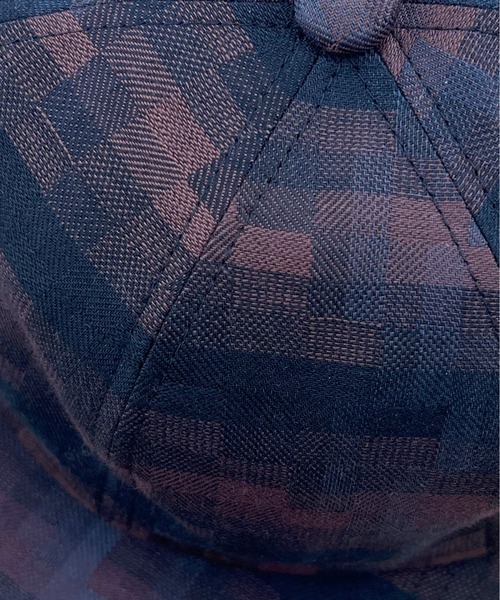 Melange Check 6P Cap