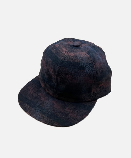 Melange Check 6P Cap