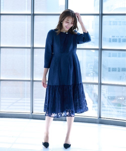 セール】クラシックジャガードワンピース（ワンピース）｜Chesty